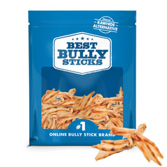Best Bully Sticks Duck Feet 30-count pack close-up of natural protein treats