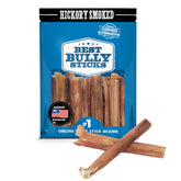 Best Bully Sticks hickory-smoked 4in bully stick image—long-lasting chew for dogs.