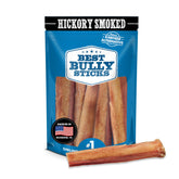 Best Bully Sticks thick hickory-smoked sticks side view for a long-lasting dog chew