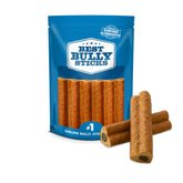 Best Bully Sticks Love Bones heart-shape close-up showing chewy texture for satisfying mouth rewards.