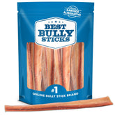 Best Bully Sticks jumbo bully stick hero shows a long-lasting chew for large dogs.
