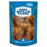 Best Bully Sticks pig ears pack shot promotes all-natural chewing enjoyment for dogs.