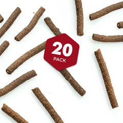 Best Bully Sticks beef snap sticks during a puppy training session for positive reinforcement.