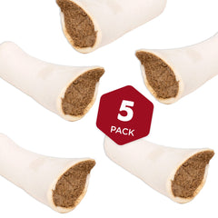 Best Bully Sticks shin bone texture aids dental scraping and oral enjoyment.