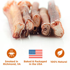 Best Bully Sticks smoky aroma 6in dog chew image suggests enhanced enjoyment during chew time