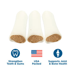 Best Bully Sticks stuffed bone fill detail with savory bully blend aroma