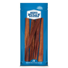 Best Bully Sticks thick-12in-dog-chew-pack shows a long-lasting chew for large breeds.