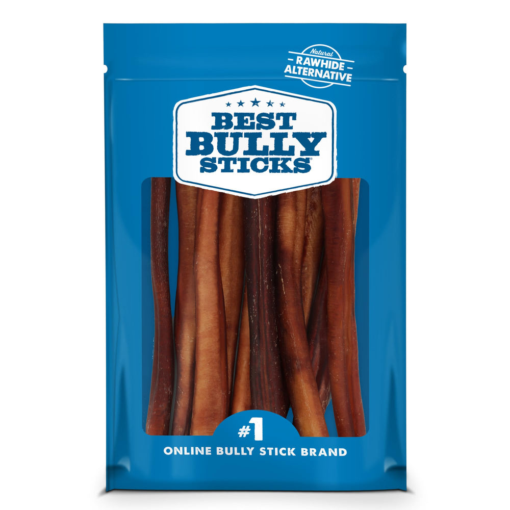 Best Bully Sticks thick 12-inch bully-stick pack—long-lasting chew for large dogs.