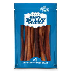 Best Bully Sticks thick 12-inch bully-stick pack—long-lasting chew for large dogs.