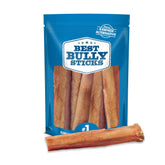 Best Bully Sticks thick 6 inch chew for large breeds, long-lasting entertainment.