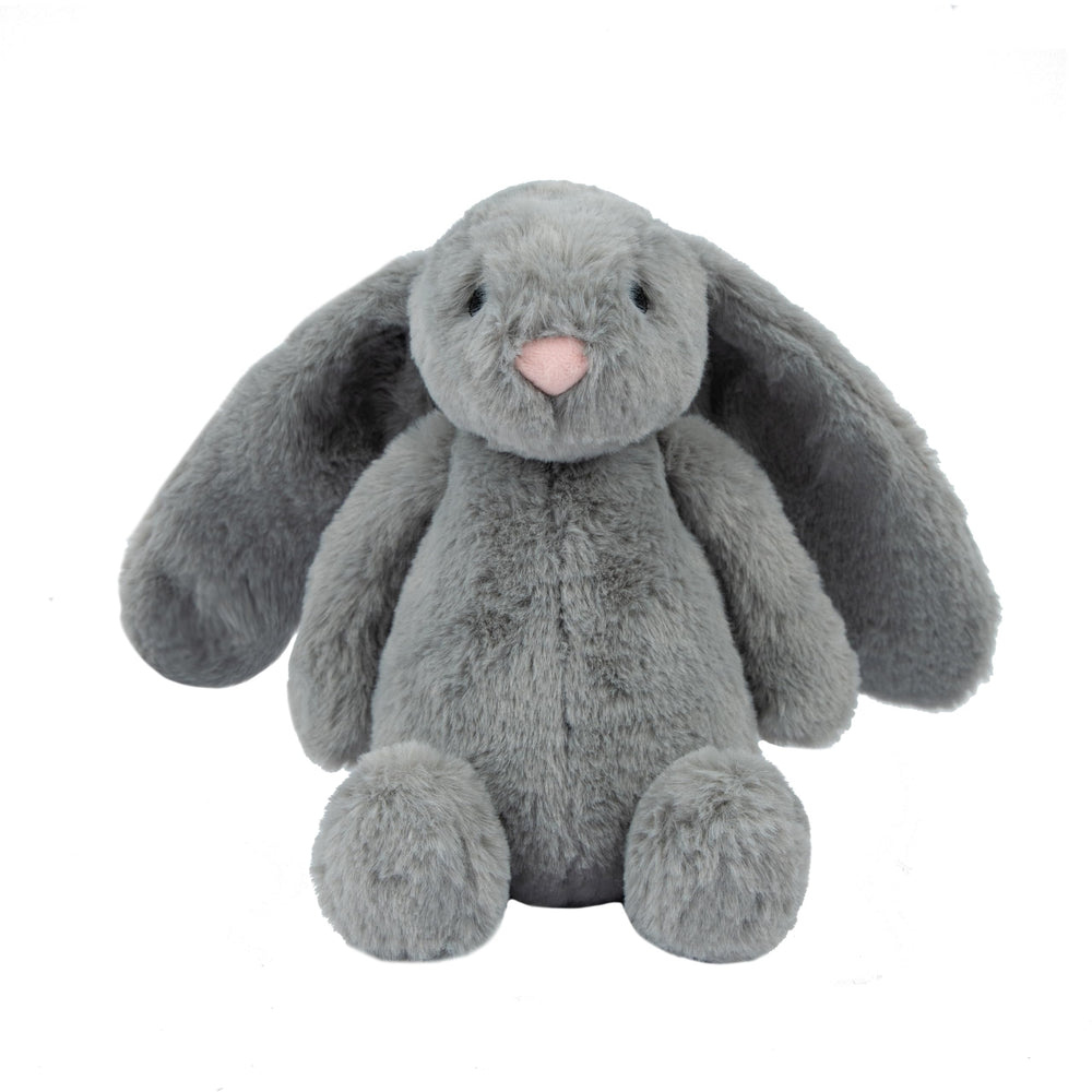 Best Pet Supplies Bunny gray large toy ready for fetch and squeaky play.