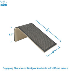 Best Pet Supplies Catify hanging mat scratcher provides interactive play and versatile lounging.