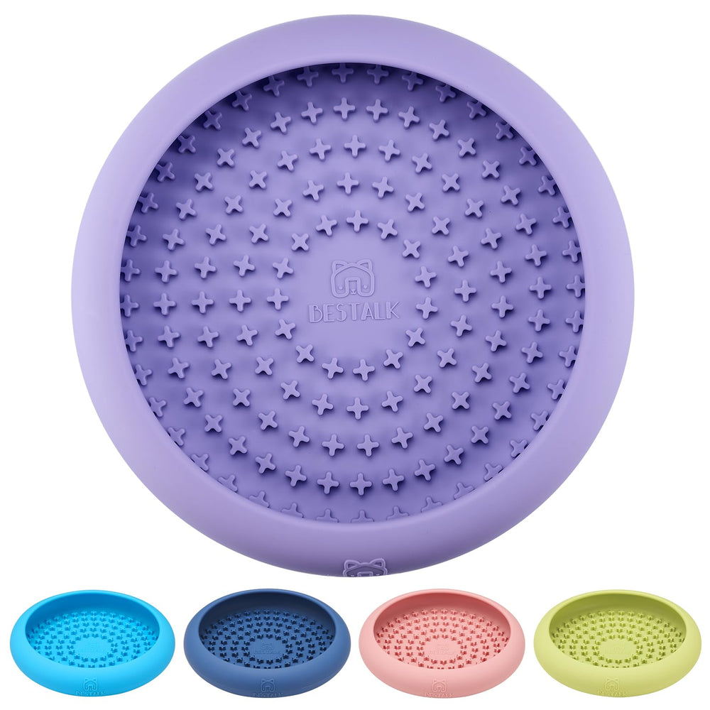 Bestalk dog lick bowl closeup with non-slip base for steady licking and enrichment