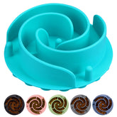 Bestalk slow-feeder-bowl-insert-teal slows eating pace during meals.