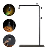 BETAZOOER reptile lamp stand full view demonstrates sturdy metal support for stable terrarium lighting