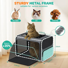 BETOPET expandable carrier extended space for pet stretching on journeys