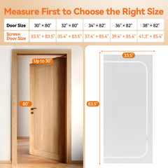BFNN Cat Screen Door uses double zipper closure for easy passage and pet control.