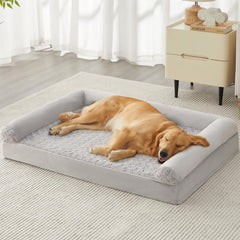 BFPETHOME orthopedic foam bed with egg-crate support for joint comfort.