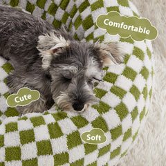 BFPETHOME donut dog bed side comfort, cozy interior support for puppies.