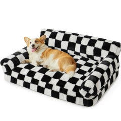 BFPETHOME large dog couch bed front view highlights cozy naps in style.