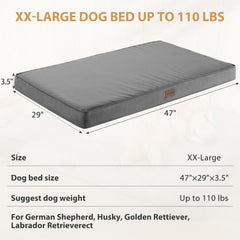 BFPETHOME 47x29 inch bed offers generous space for lounging in any position.