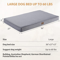 BFPETHOME 36x27 inch bed accommodates dogs up to 60 lbs