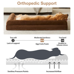 BFPETHOME rose-pattern plush surface offers calming, cozy comfort for dogs.