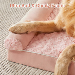 BFPETHOME rose-pattern plush surface for calming naps.