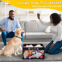 Bfttlity dog toy basket label-position design ready for personalization