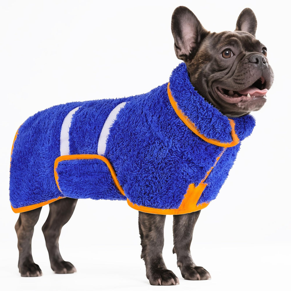 Bienbee dog bathrobe quick-dry fabric demonstrates fast moisture absorption after bath