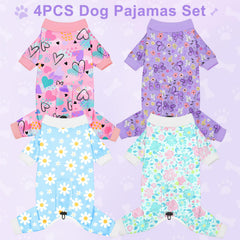 Bienbee dog pajamas dinosaurs pattern for playful nights and comfy lounging.