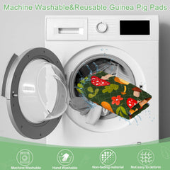 Bienbee Guinea Pig Bedding durable and machine washable for repeated use without warping.
