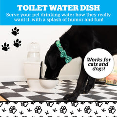 BigMouth Inc toilet water dish holds a 2-liter bottle for easy water flow.