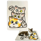 Bigpomelos 3-in-1 cat scratching mat shows integrated scratch and nap surface.