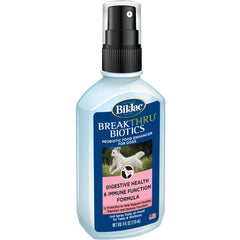 Bil-Jac BreakThru Biotics spray on meals promotes easy daily gut balance for dogs
