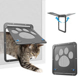 Billionchains cat screen door front view with magnetic closure enables easy pet access