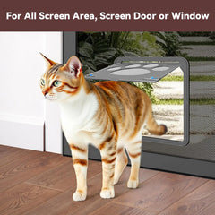 Billionchains cat screen door locking feature offers two-way security for homes