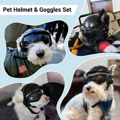 BillionChains dog goggles with hard lenses protect eyes from wind and sun on adventures.