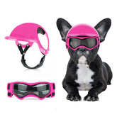 BillionChains dog helmet pink front view shows protective compact design.
