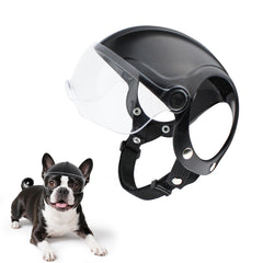 Billionchains dog helmet small-breed side view for safer rides.