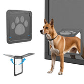 Billionchains dog screen door magnetic closure in front view for easy pet access