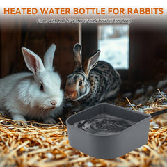 Billionchains outdoor no-freeze bowl provides continuous water in cold conditions.