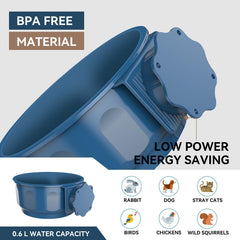 Billionchains 600ml capacity image showing ample daily water for small pets.