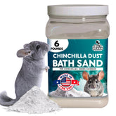 Billy Buckskin dust bath jar close-up showing premium ultra-fine powder for grooming