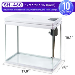 BINANO betta tank LED colors highlight customizable ambiance for every mood.