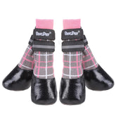 BINGPET anti-slip dog socks with soft rubber bottom for secure hardwood traction.