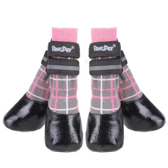 BINGPET anti-slip dog socks with soft rubber bottom for secure hardwood traction.