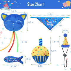 BINGPET cat birthday hat offers playful wear and cute photo moments.