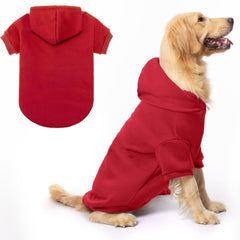 BINGPET dog hoodie with fleece lining for extra warmth during cold walks.