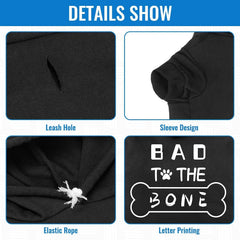 BINGPET dog hoodie with original letter print for festive street style